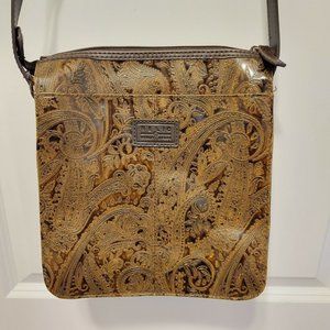 Relic By Fossil Paisley Embossed Vegan Leather Crossbody Shoulder Bag Purse